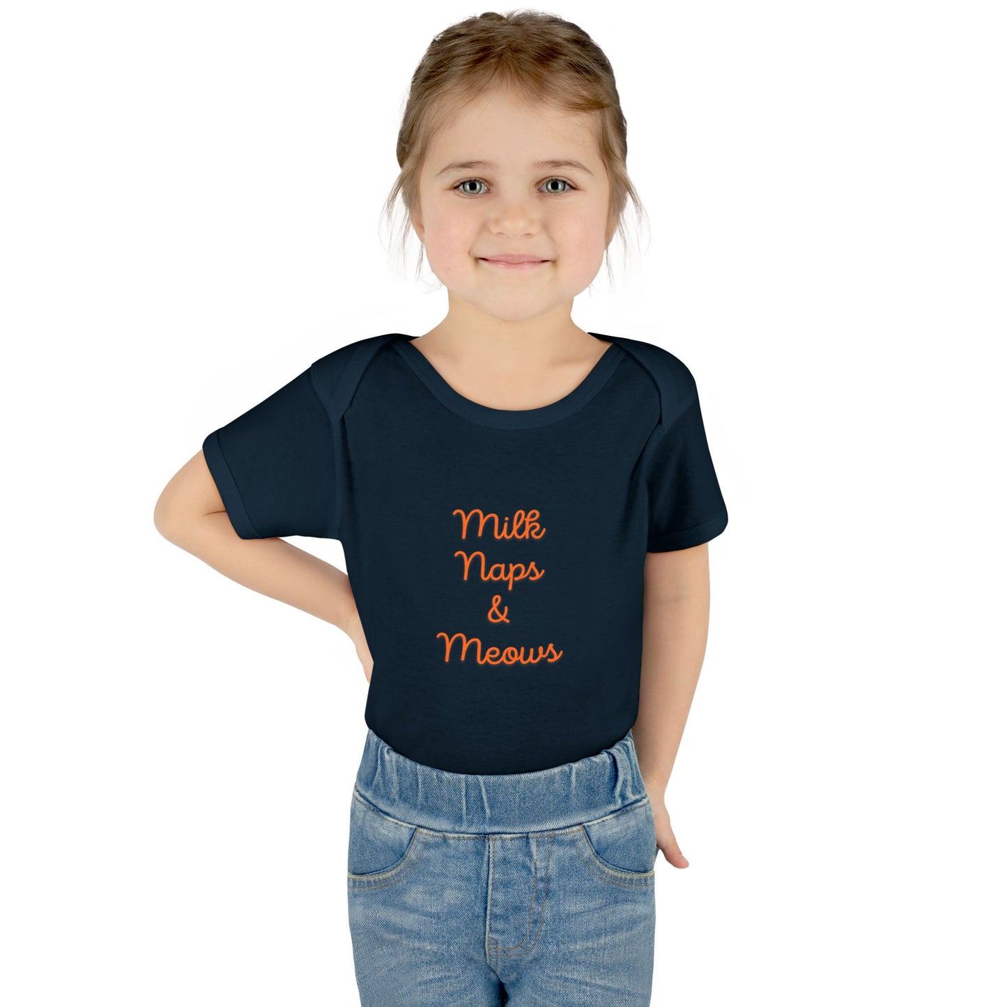 Milk Naps & Meows Baby Bodysuit