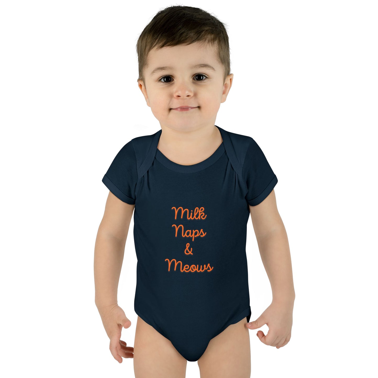 Milk Naps & Meows Baby Bodysuit