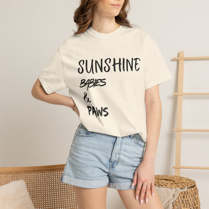 T-Shirt — Sunshine, Babies & Paws Graphic Tee