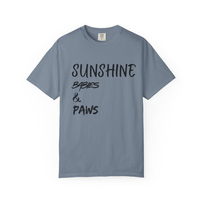 T-Shirt — Sunshine, Babies & Paws Graphic Tee