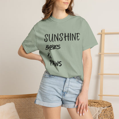 T-Shirt — Sunshine, Babies & Paws Graphic Tee