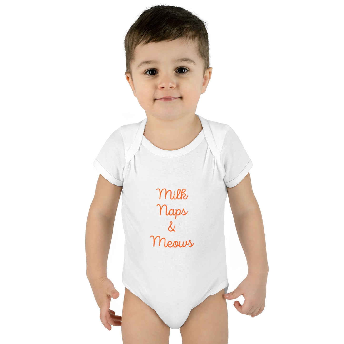 Milk Naps & Meows Baby Bodysuit