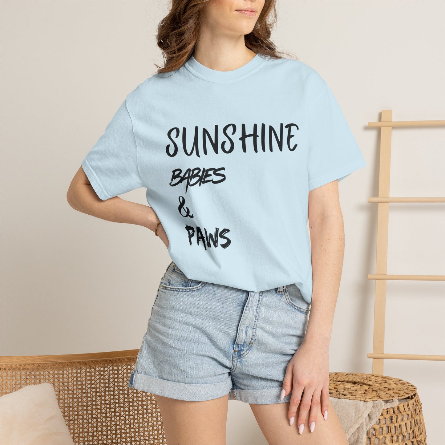 T-Shirt — Sunshine, Babies & Paws Graphic Tee