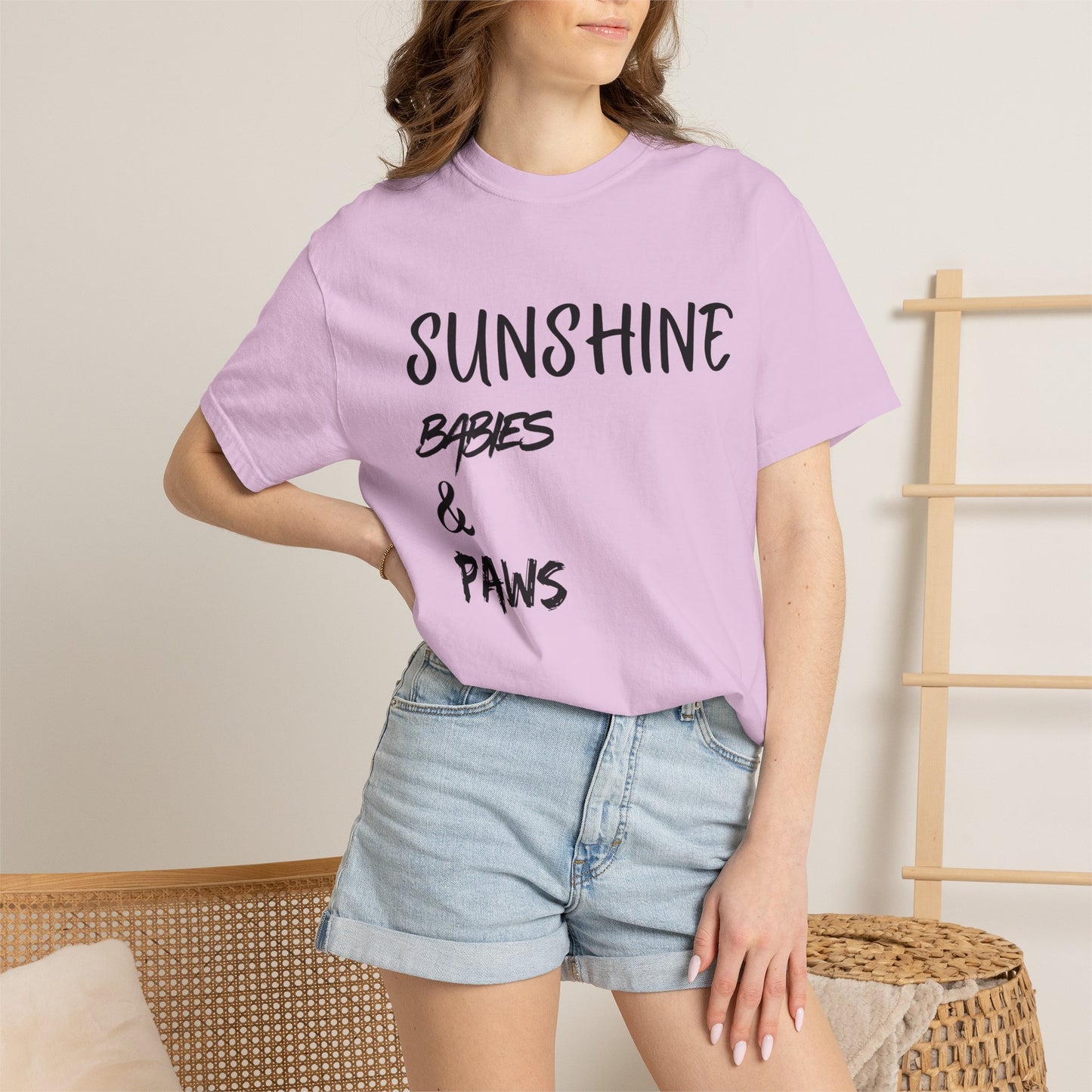 T-Shirt — Sunshine, Babies & Paws Graphic Tee