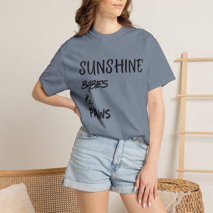 T-Shirt — Sunshine, Babies & Paws Graphic Tee